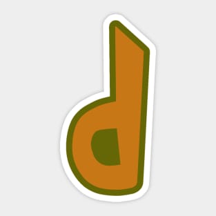 TD DJ - Child version "d" Sticker